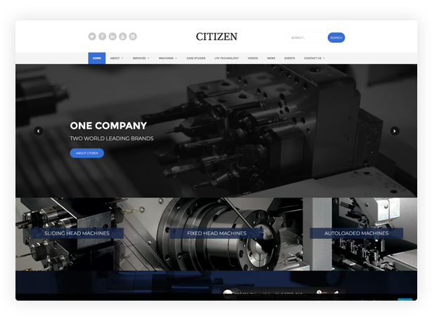 An example of website projects.